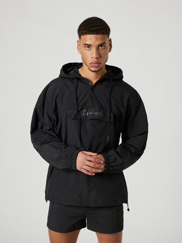 Sinned x ABOUT YOU Between-season jacket 'Maximilian' in Black: front