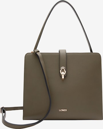 L.CREDI Schultertasche 'Petronella' in Grün: Vorderseite