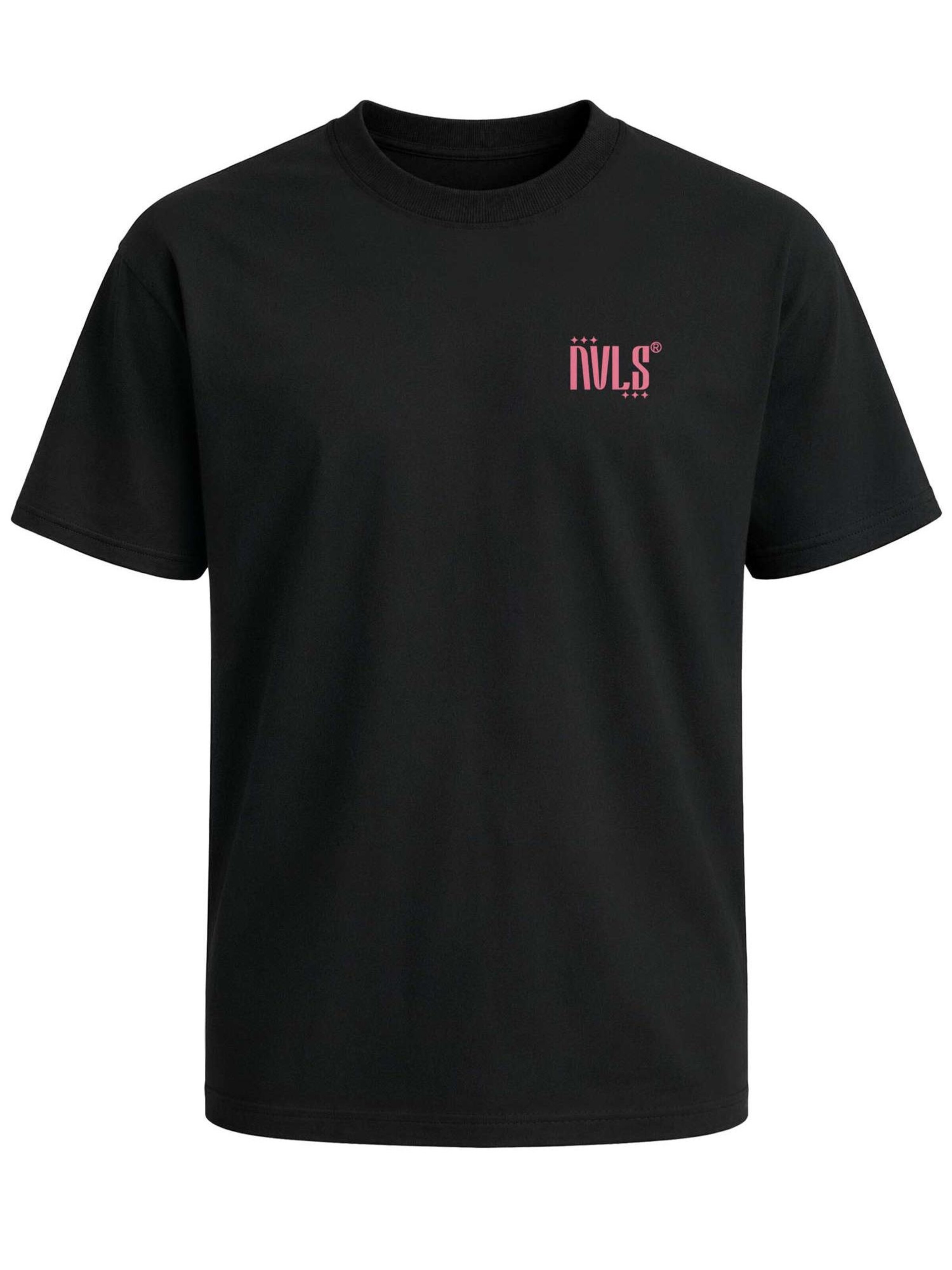 Neverless Shirt 'Cherry Blossom' in Black: front