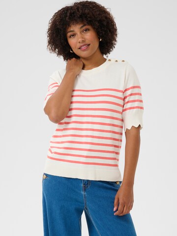 Pullover 'CR Villea' di Cream in bianco: frontale