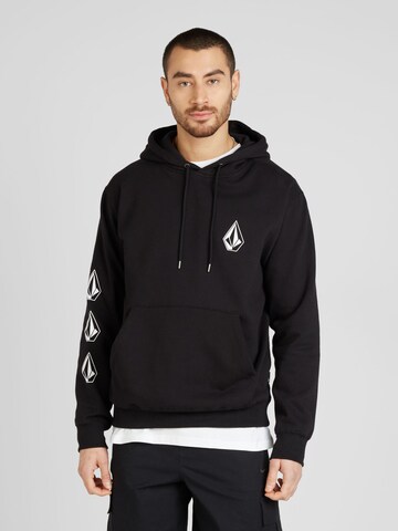 Volcom Sweatshirt in Black: front