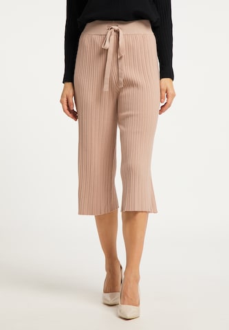 Wide Leg Pantalon usha BLACK LABEL en rose : devant