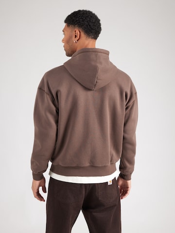 HOLLISTER Zip-Up Hoodie in Brown
