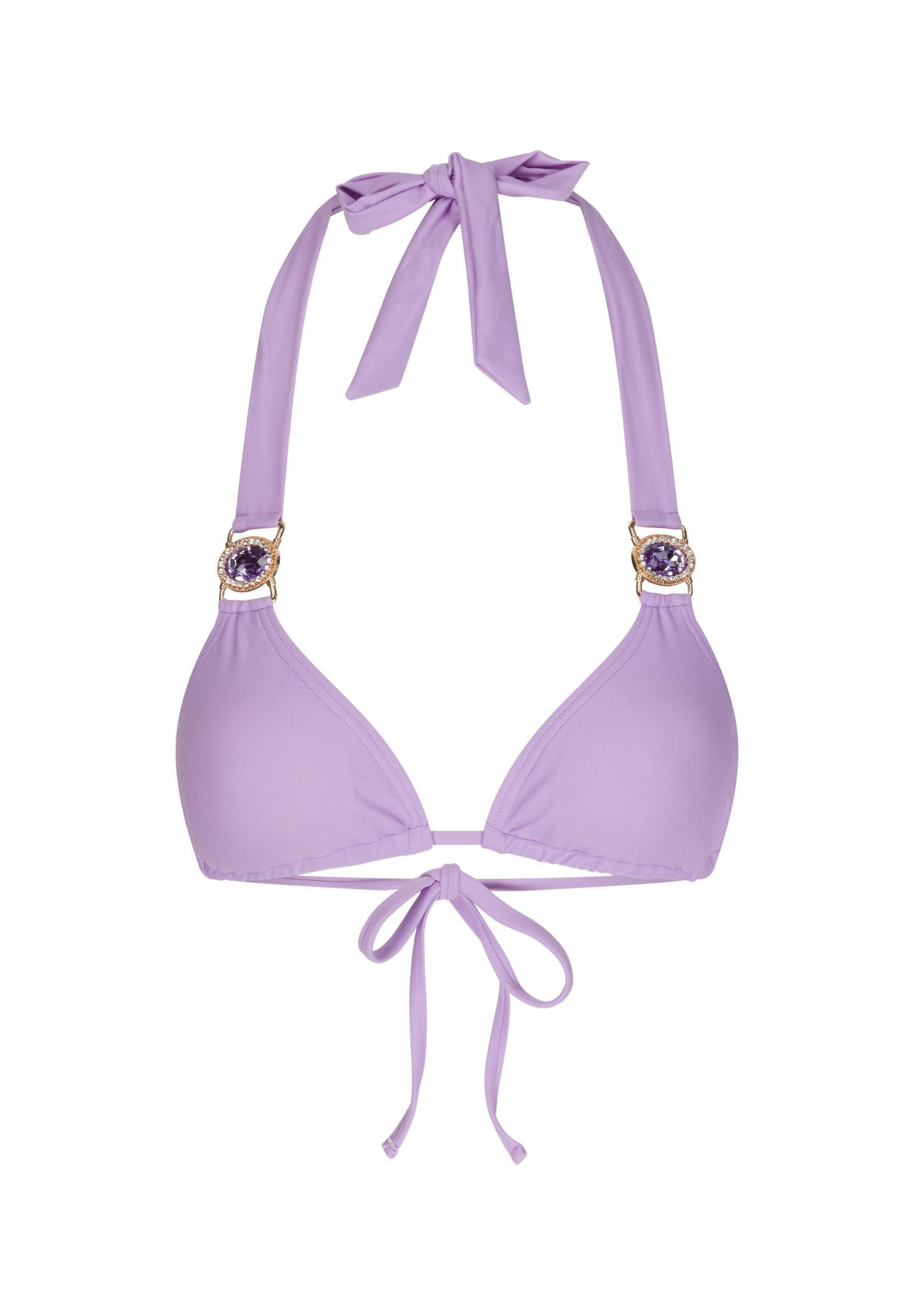 Moda Minx Triangel Bikinitop 'Amour' in Lila: Vorderseite