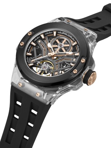POLICE Analoog horloge 'Cyclone' in Zwart