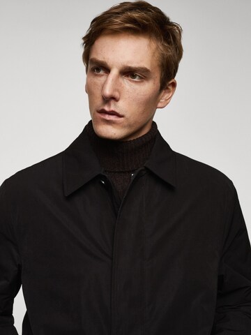 MANGO MAN Between-Seasons Coat 'BONET' in Black