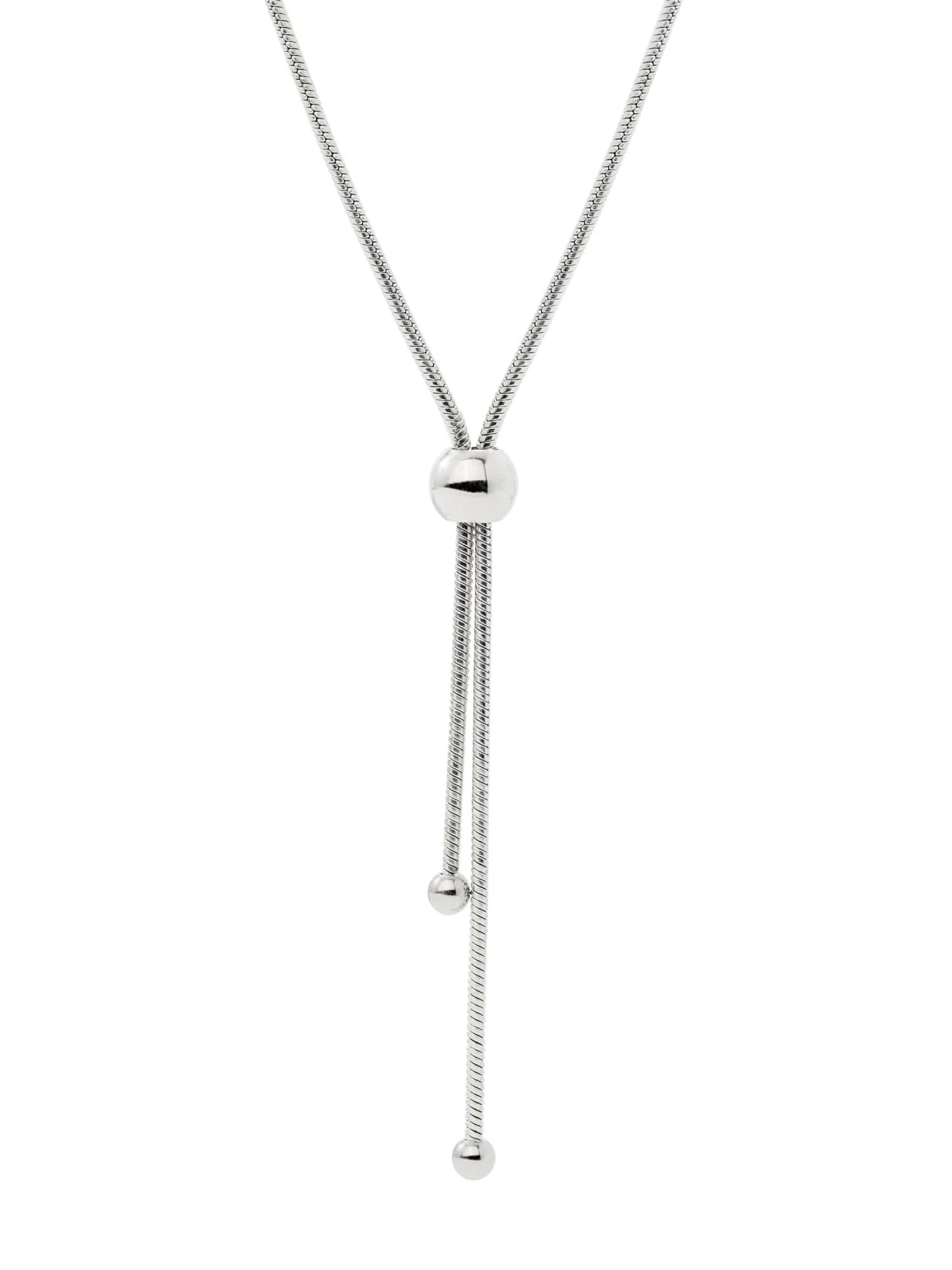 Luamaya Kette 'Simple Elegance Y-Necklace'‌‌‌‌‌‌‌‌‌‌ in Silber: Vorderseite