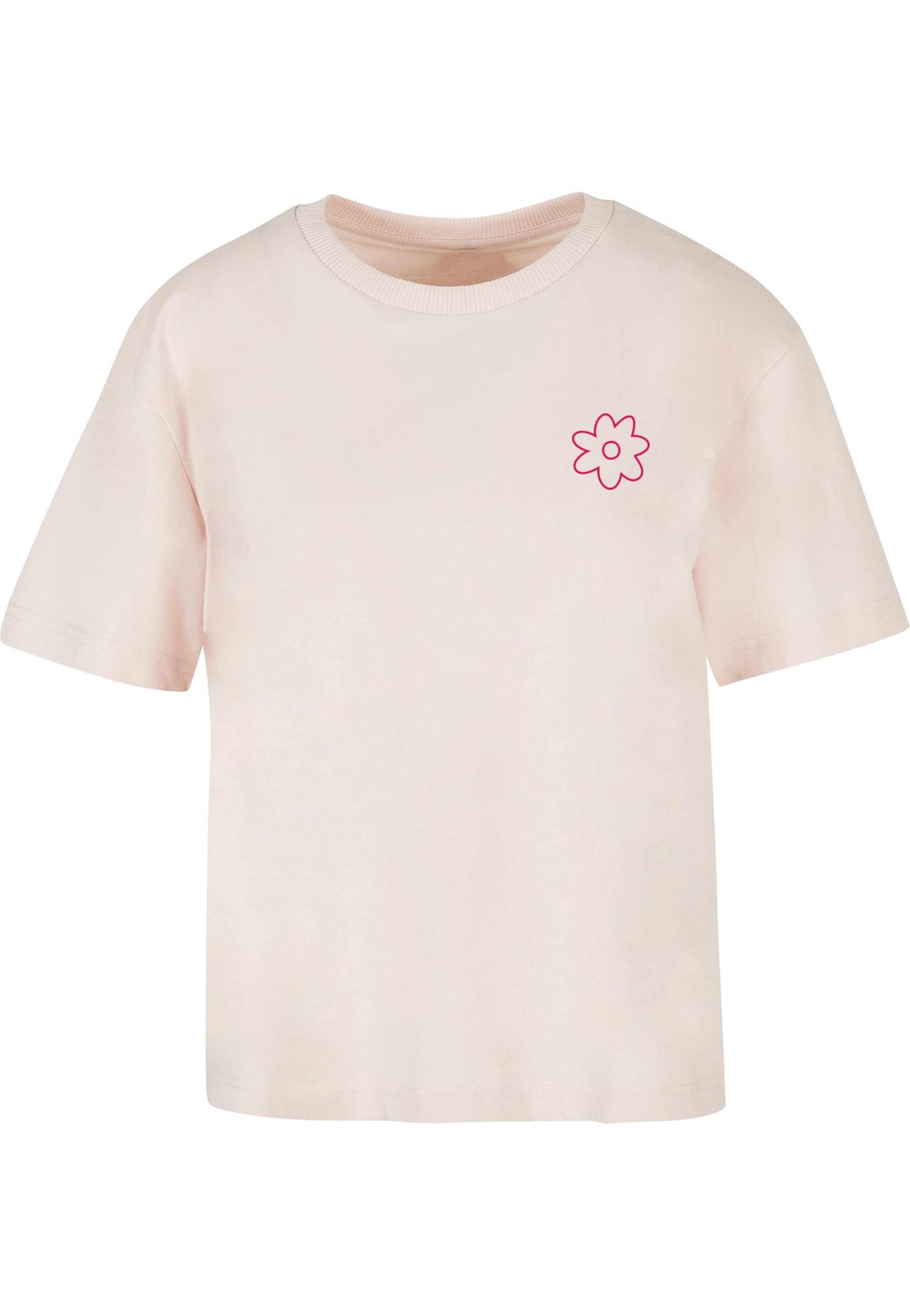 Merchcode Shirt 'Flower' in Roze: voorkant