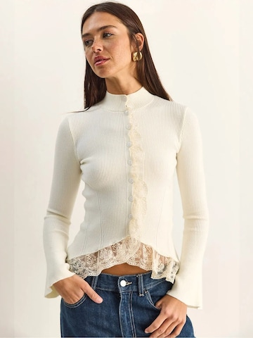 Cardigan Bianco Lucci en beige
