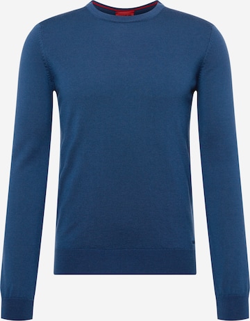 Pull-over 'San Cedric' HUGO en bleu : devant
