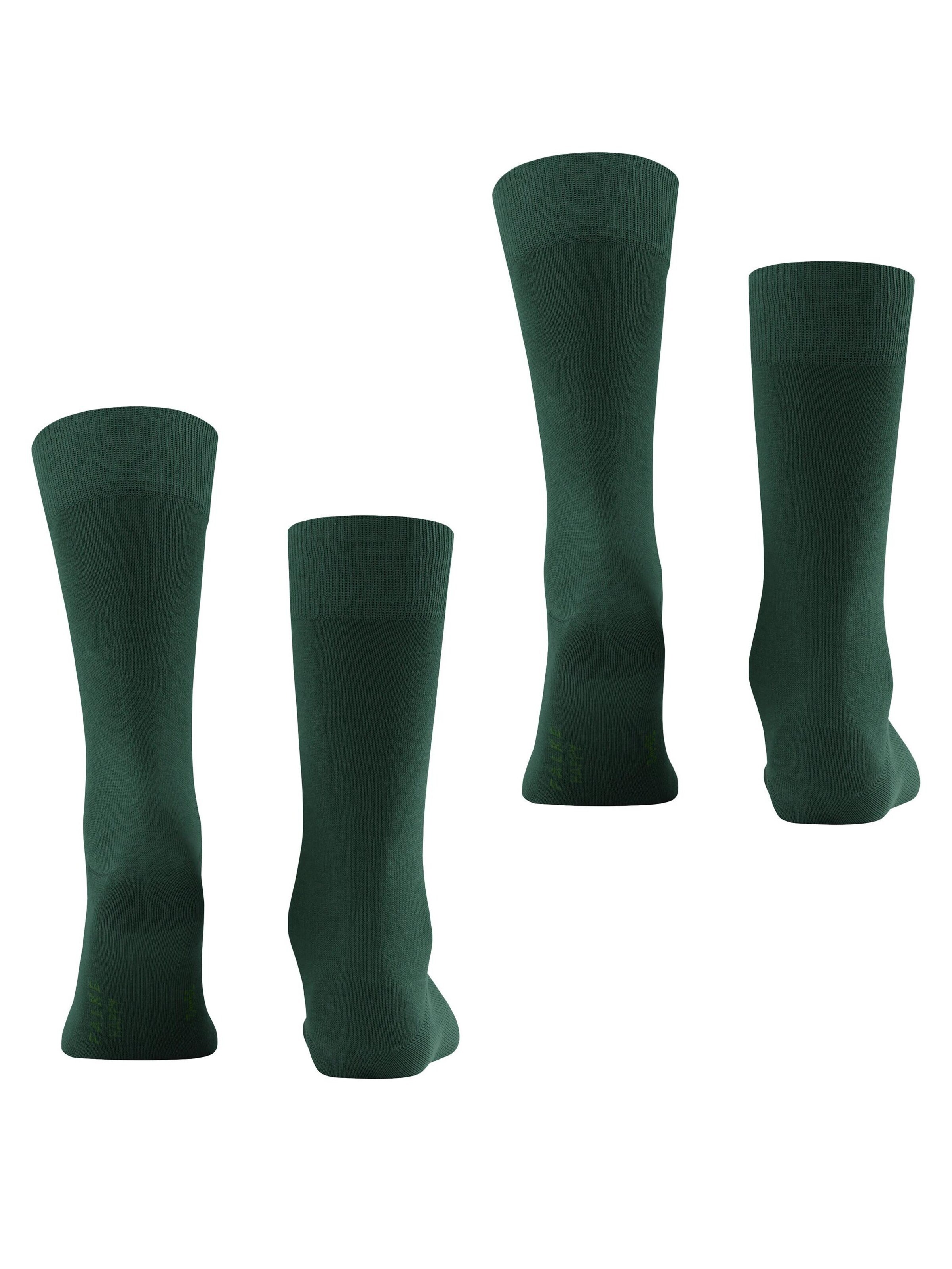 FALKE Socks 'Happy 2-Pack' in Green