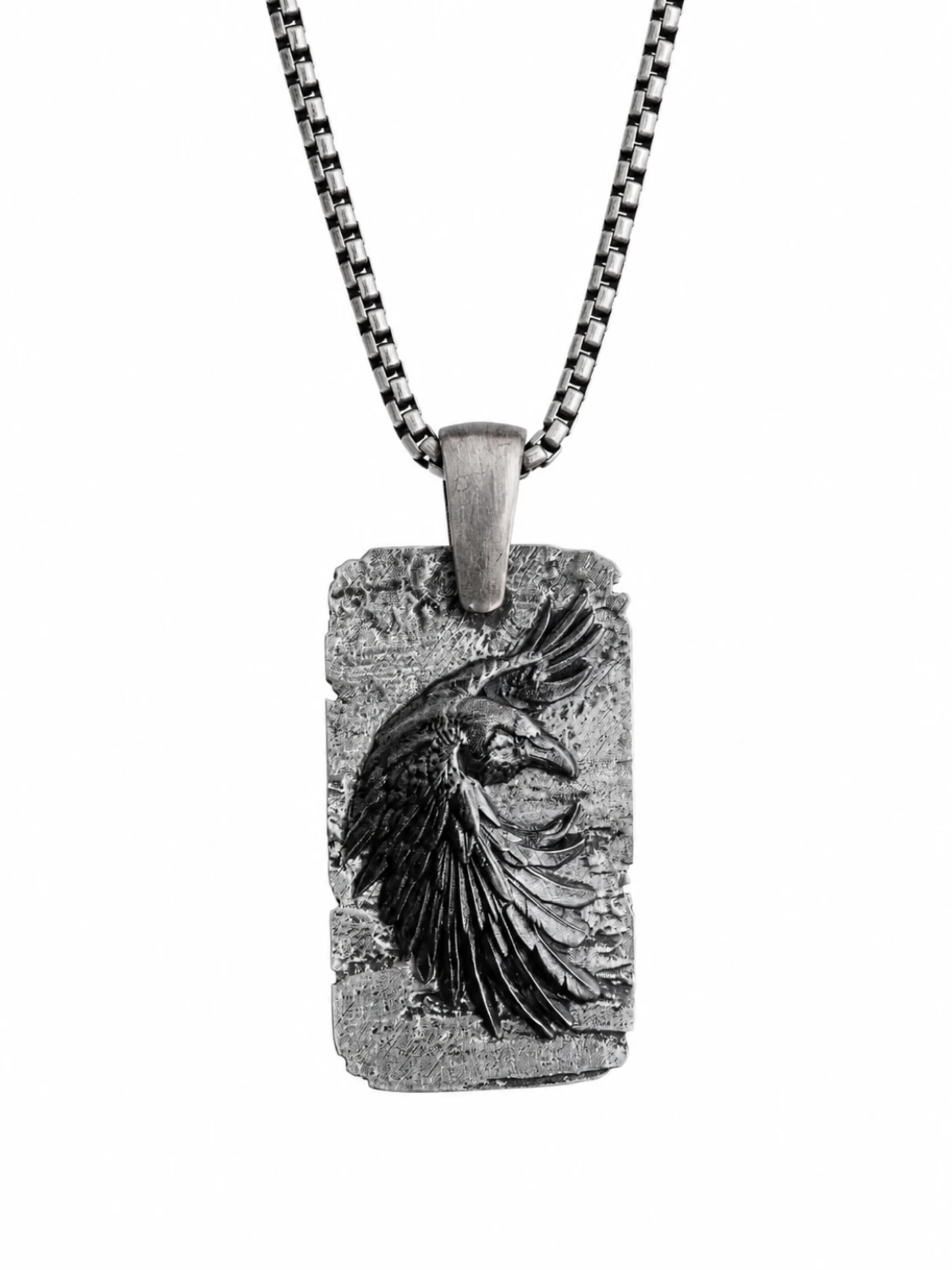 Pendentif REYTEL en argent : devant