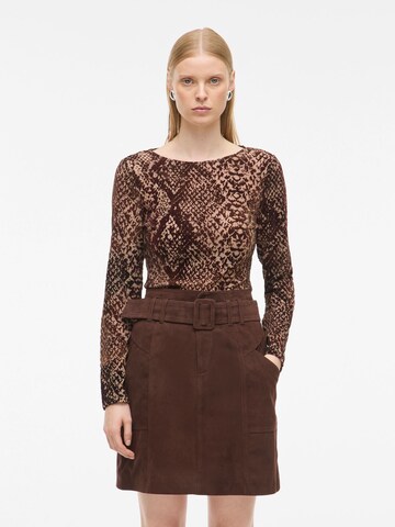 Maglietta di ROUGE EDIT in marrone: frontale