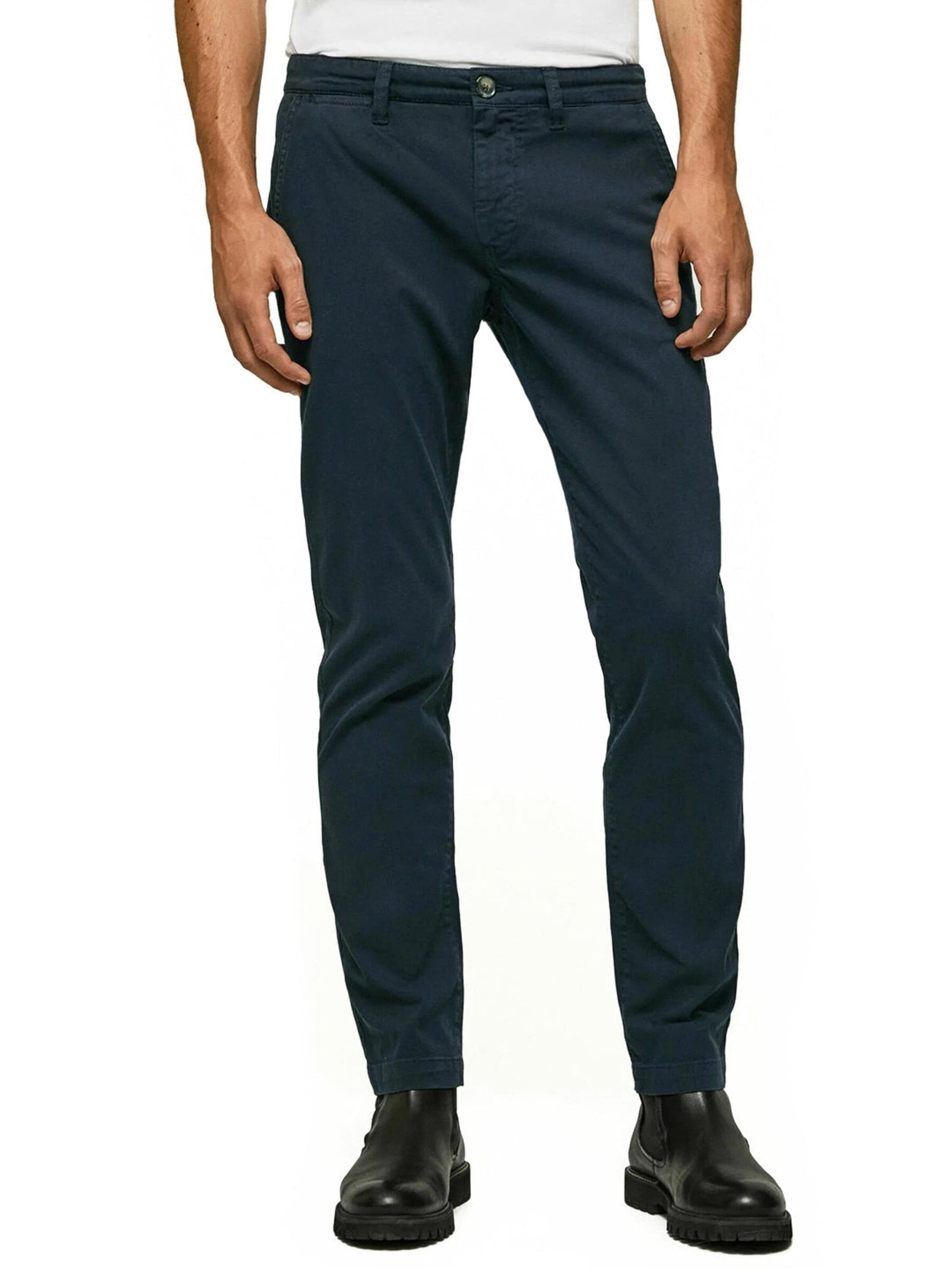 Pepe Slimfit Chino 'Charly' in Blauw: voorkant