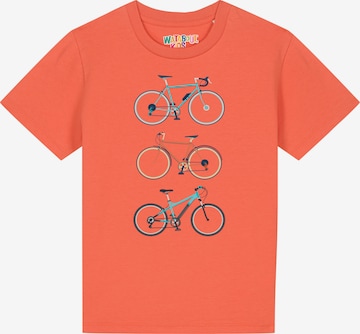 watabout.kids Shirt '3 Fahrräder' in Orange: front