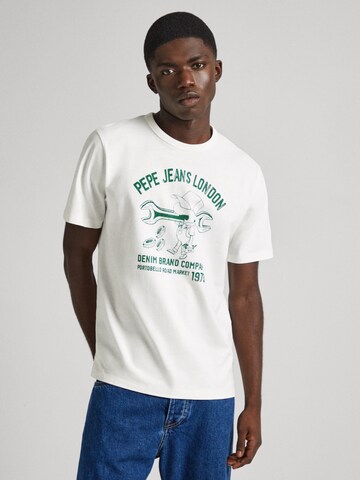 Pepe Jeans T-Shirt 'Cedric' in Weiß: predná strana