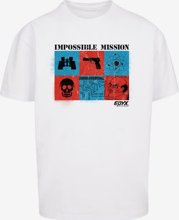 T-Shirt 'SEVENSQUARED' F4NT4STIC en blanc : devant