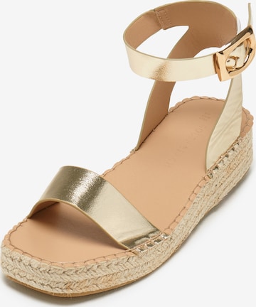 South Beach Sandal in Gold: front