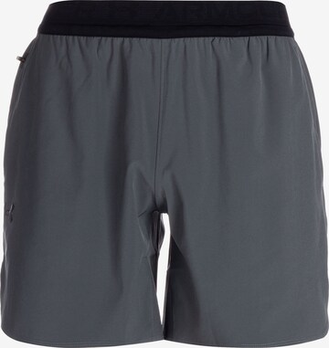 UNDER ARMOUR Regular Workout Pants 'Peak Woven' in Grey: front