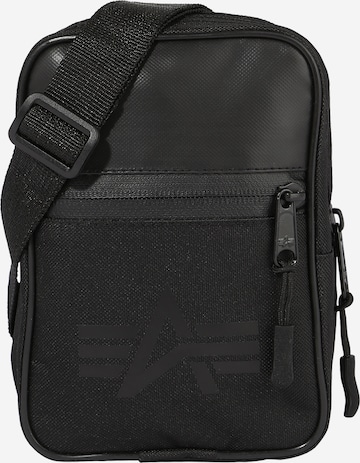 ALPHA INDUSTRIES Crossbody Bag in Black: front