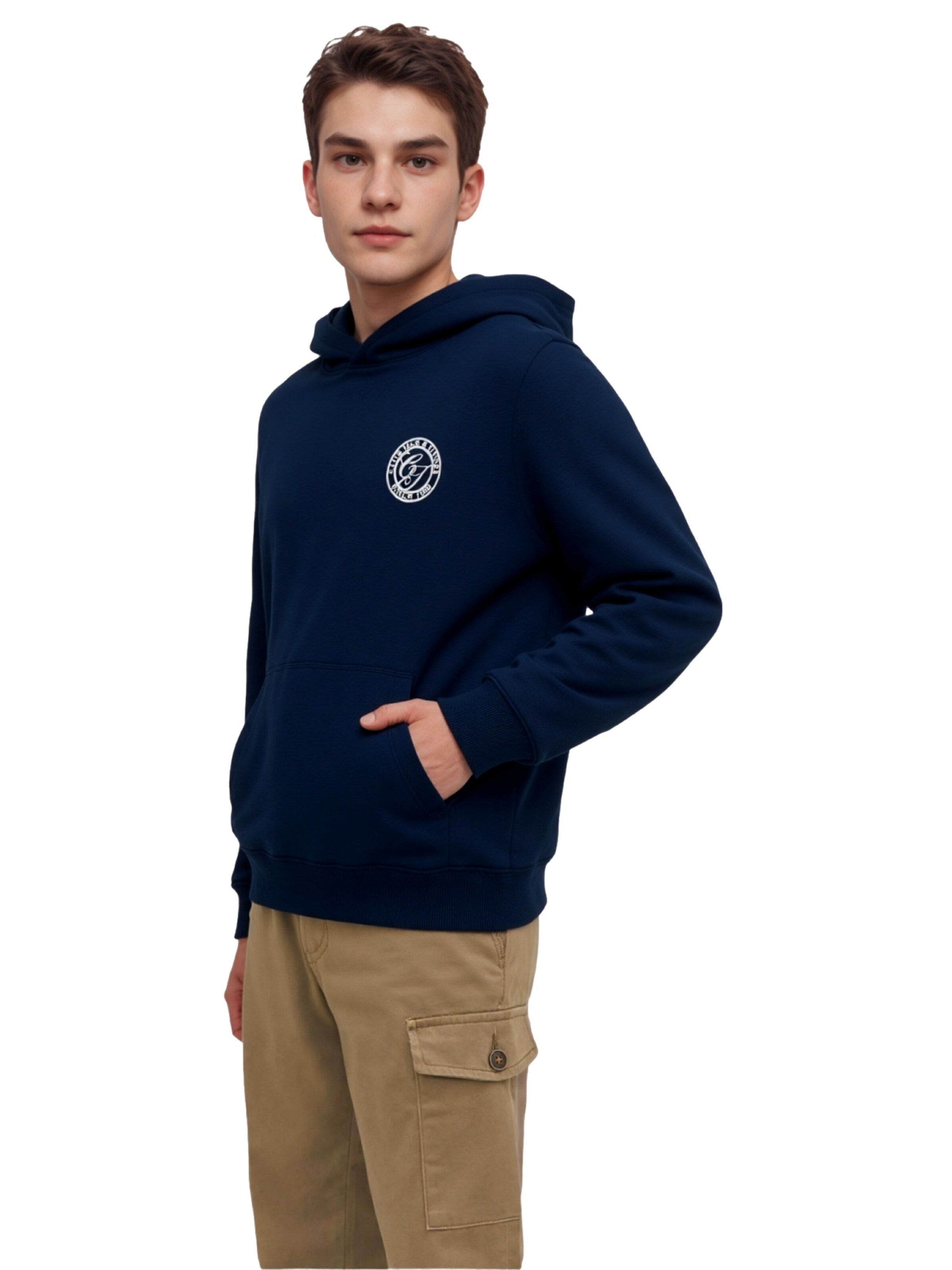 Jack & Jones Junior - Sweatshirt 'Alliance' em azul: frente