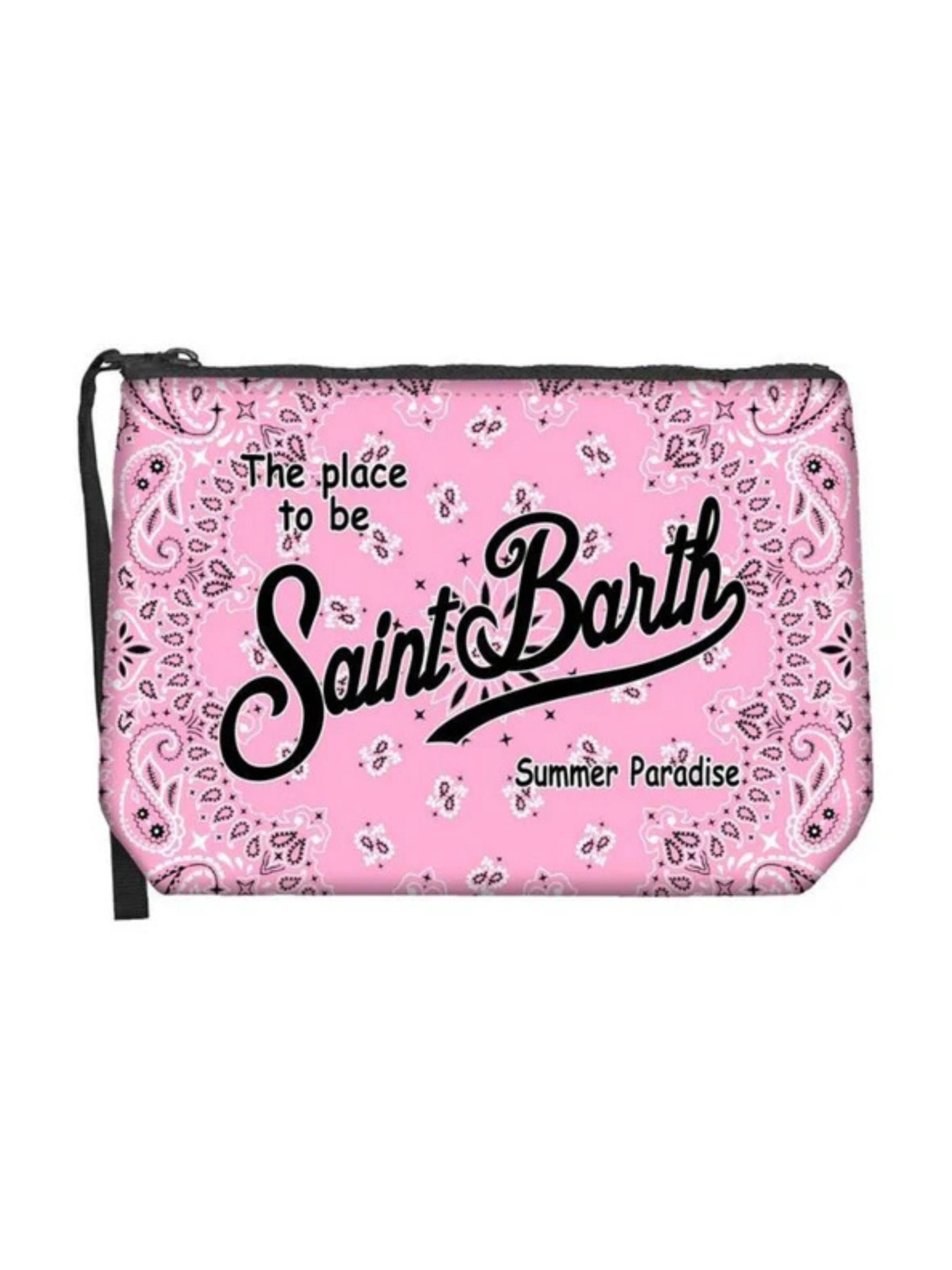 Beauty case di MC2 Saint Barth in rosa: frontale