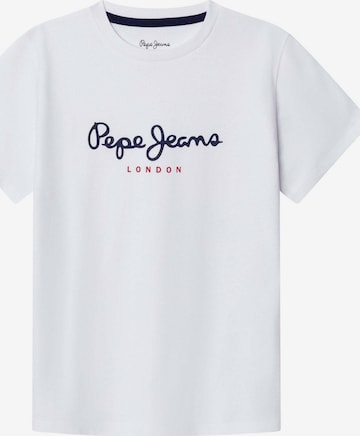 T-shirt 'NEW ART' Pepe Jeans en blanc : devant