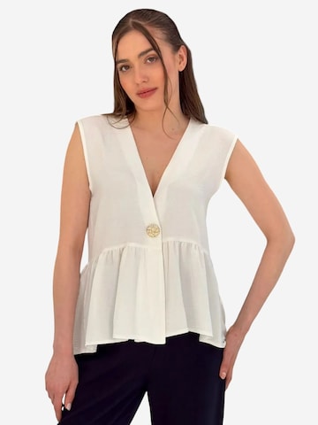 Bigdart Blouse 'Blusen' in Wit: voorkant