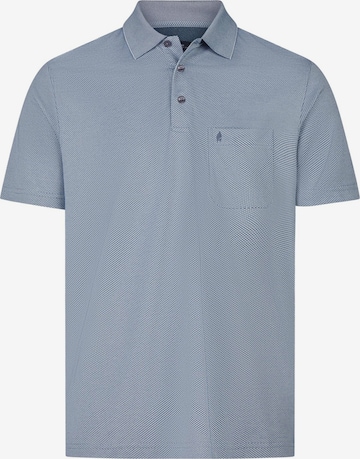 Ragman Shirt 'Basic' in Blau: Vorderseite