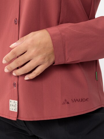 VAUDE Multifunctionele blouse 'Rosemoor' in Rood