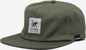 Surf Monkey Sportcap in Grün: Vorderseite