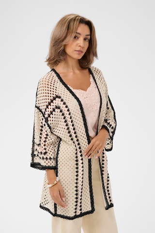 Cream Knit cardigan 'CRFree' in Beige: front