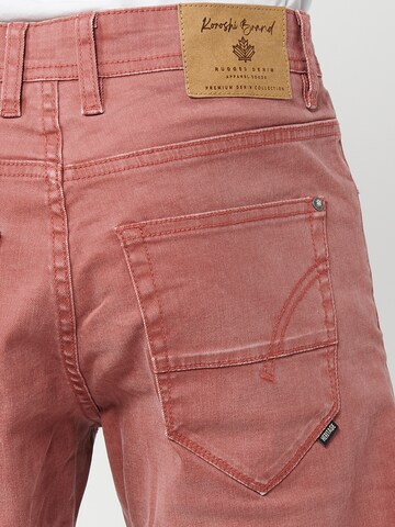 KOROSHI Regular Jeans in Red