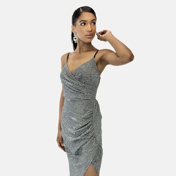Elara Evening dress in Silver