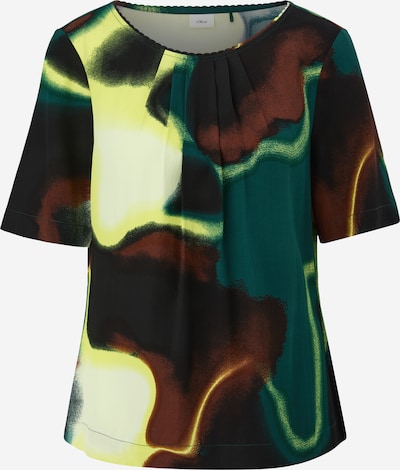 s.Oliver BLACK LABEL Μπλούζα σε ανάμεικτα χρώματα / μαύρο, Άποψη προϊόντος