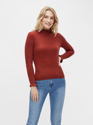 VILA Sweater in Red: front