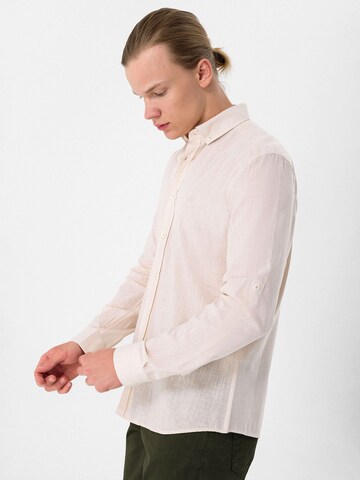 Moxx Paris Regular Fit Hemd in Beige