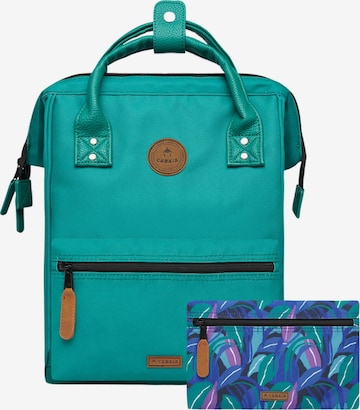 Cabaia Backpack in Green: front