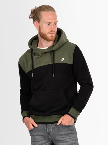 Alessandro Salvarini Alessandro Salvarini Herren Hoodie AS315 ' ' in Schwarz: predná strana