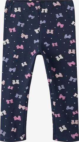 Skinny Leggings 'NMFOLINI' de la NAME IT pe albastru: față