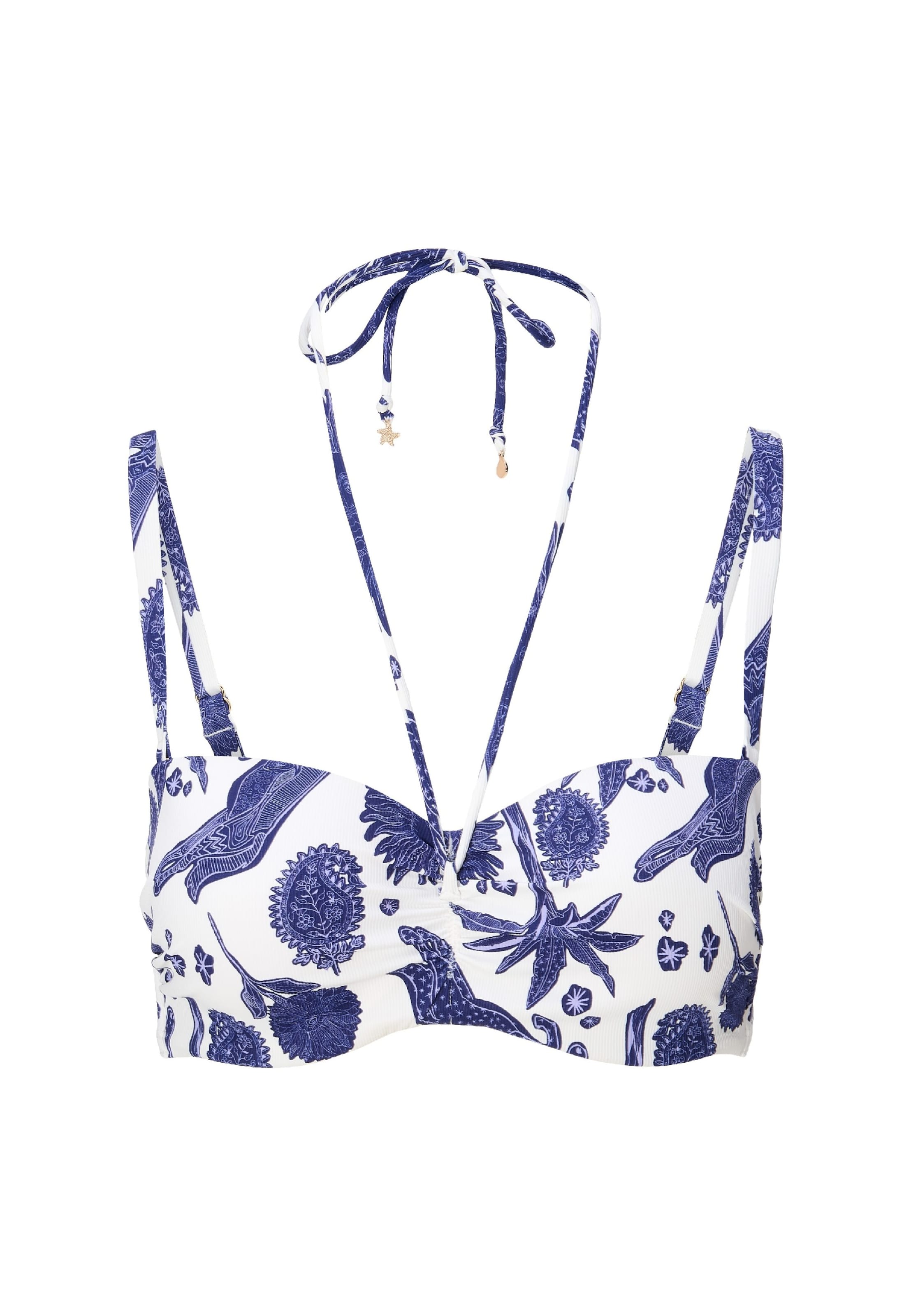 LingaDore Balconette Bikinitop in Blauw: voorkant