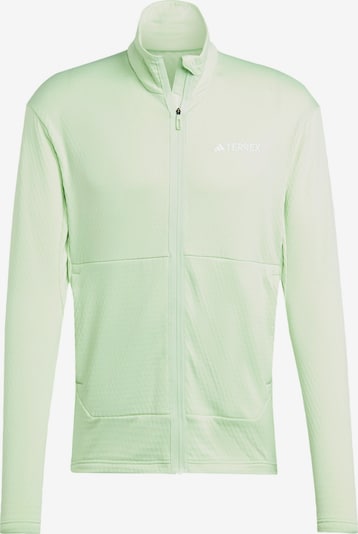 ADIDAS TERREX Veste en polaire fonctionnelle en vert clair, Vue avec produit