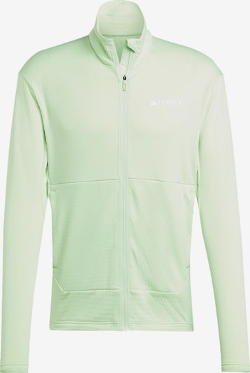 ADIDAS TERREX Athletic fleece jacket in Light green, Item view