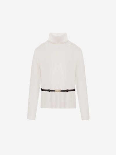 Dilvin Pull-over 'Pullover' en S-L en ivoire, Vue avec produit