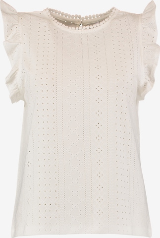 Hailys - Top 'Le44ni' en blanco: frente