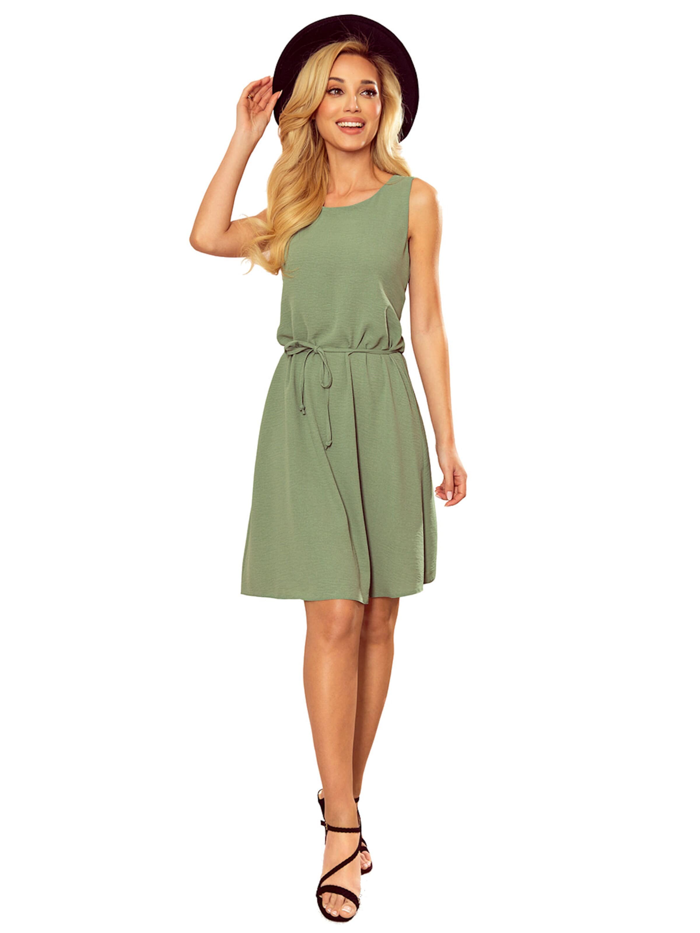 Numoco Summer Dress 'Minikleid Victoria' in Green: front