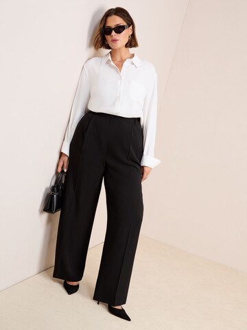 Wide Leg Pantalon à plis Friends Like These en noir