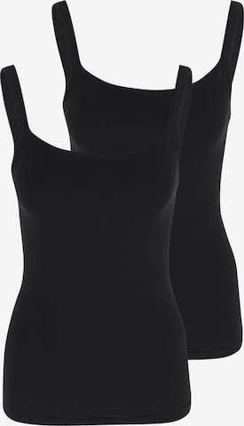 SPEIDEL Unterhemd 'bio.cotton Plus' in Schwarz: Vorderseite