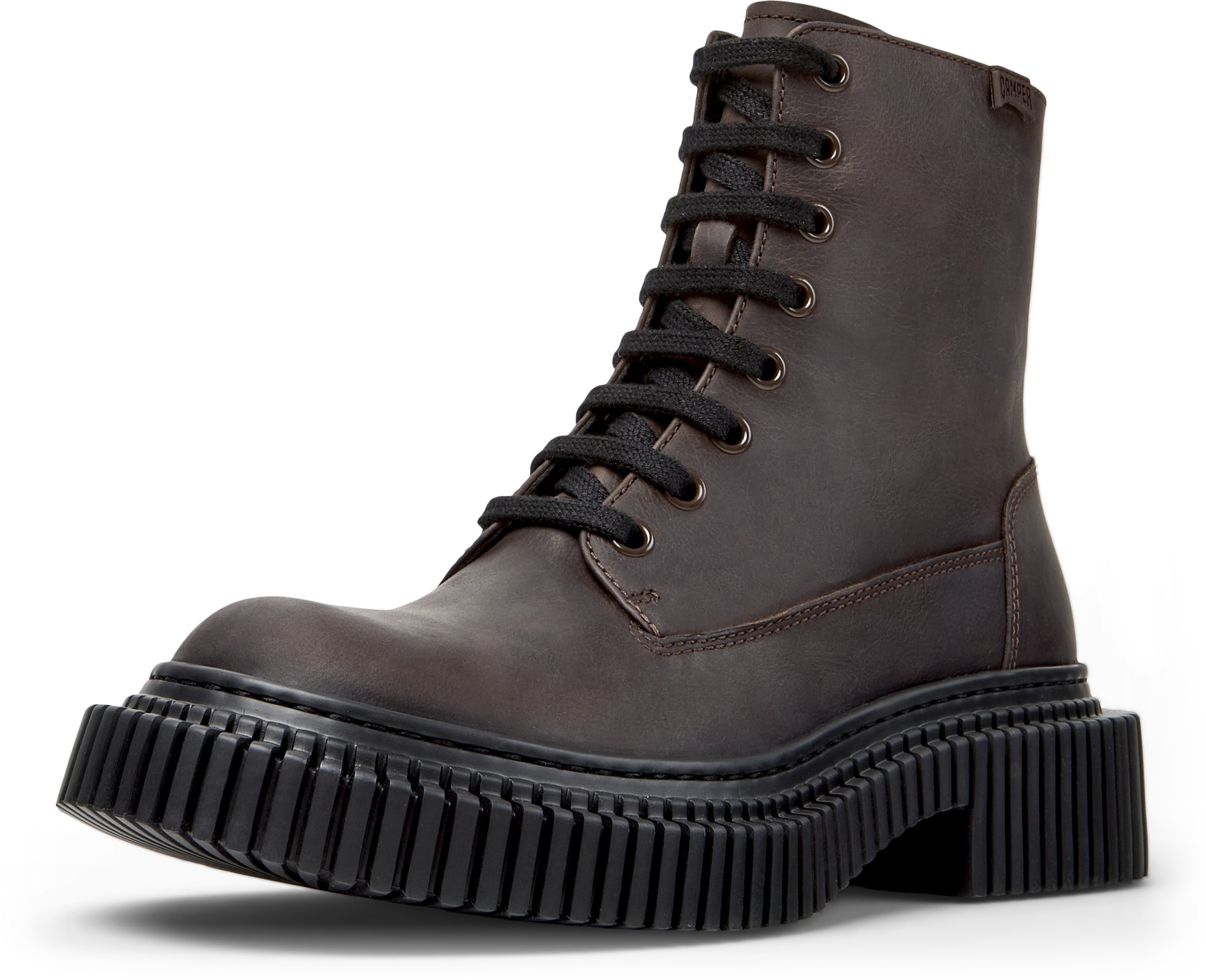 CAMPER Veterlaarsjes 'Pix Berlin' in Bruin: voorkant