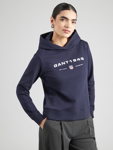 GANT Μπλούζα φούτερ σε μπλε: μπροστά